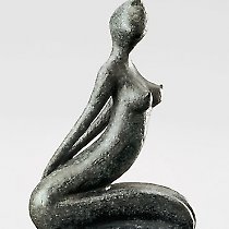 Désir, sculpture contemporaine de Marion Bürkle, bronze patiné 33 cm