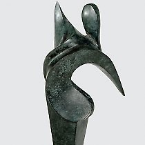 Danseuse, sculpture contemporaine de Marion Bürkle, bronze patiné 37 cm