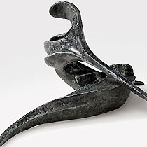 Sirène, sculpture contemporaine de Marion Bürkle, bronze patiné 17 cm